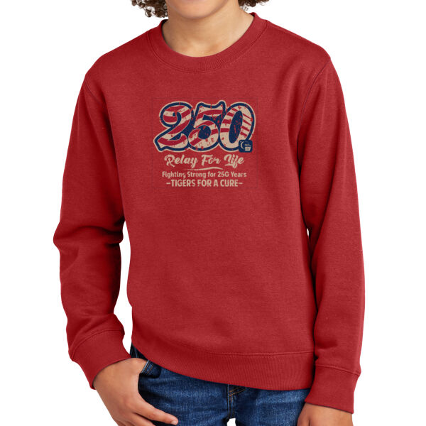 Youth Triblend Soft Style Crewneck Sweatshirt Thumbnail